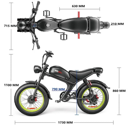 Emoko C93 Vélo Electrique 2000w 48V 20Ah